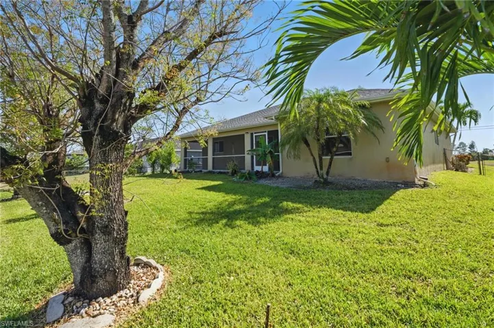 Fenced in yard