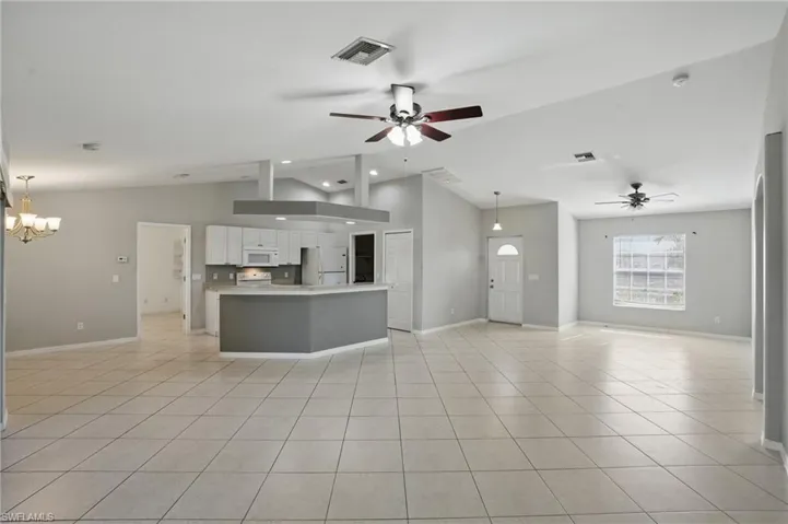Living room and den