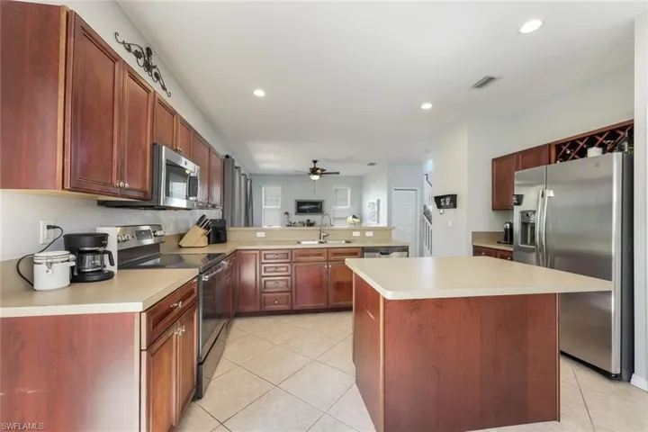 Kitchen is Large with Extra Storage