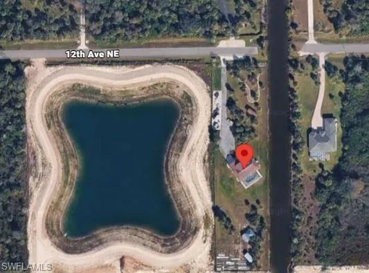 Aerial view of property's location