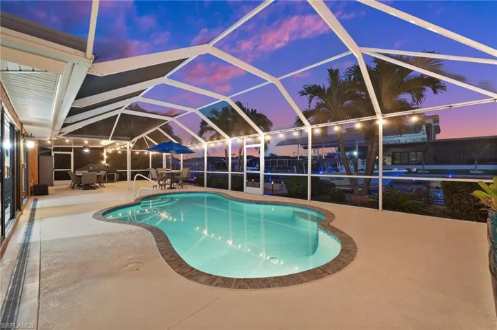 Pool Surrounded by Screen