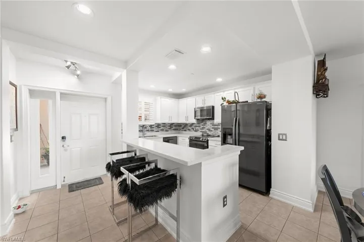 grey stainless appliances