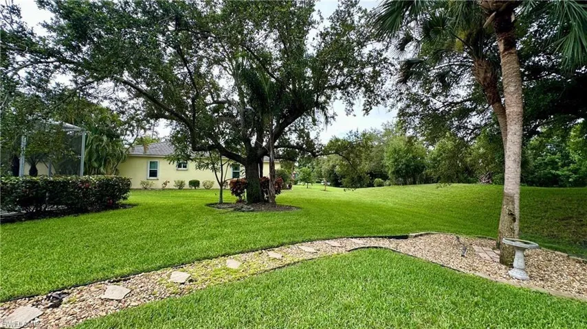 View of green lawn