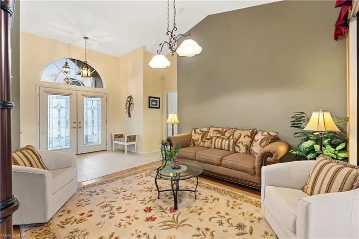 Living room to foyer