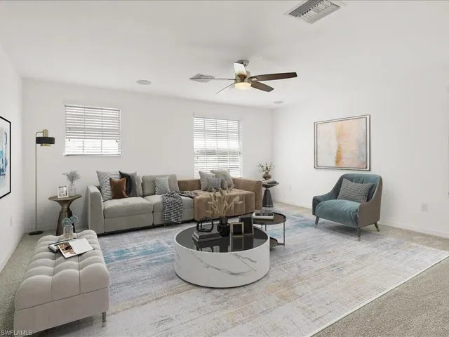 Staged second floor bonus room