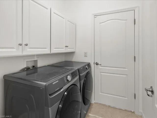 Included washer and dryer