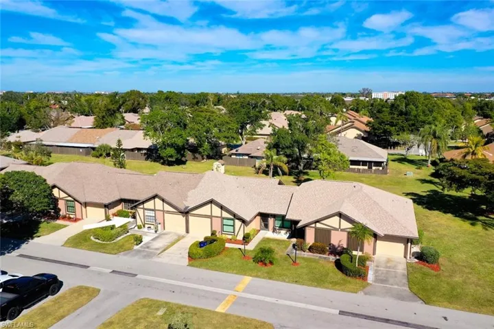 Birds eye view of property