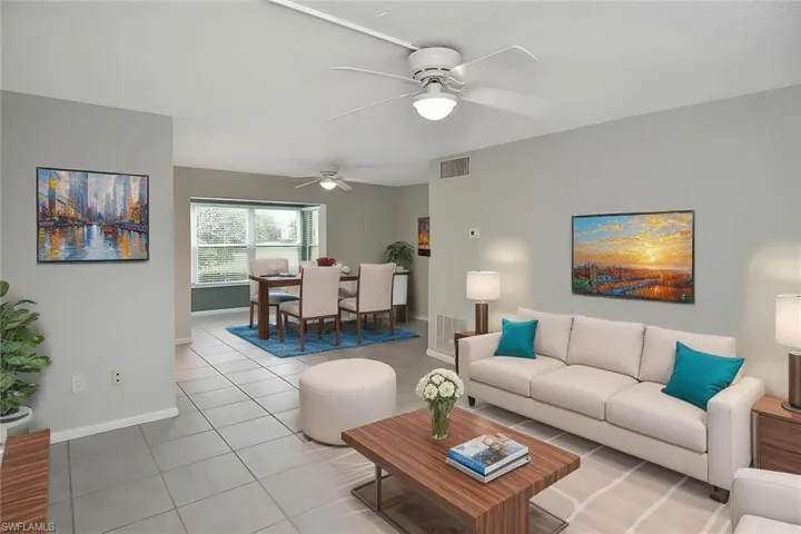 Virtually Staged Living Room