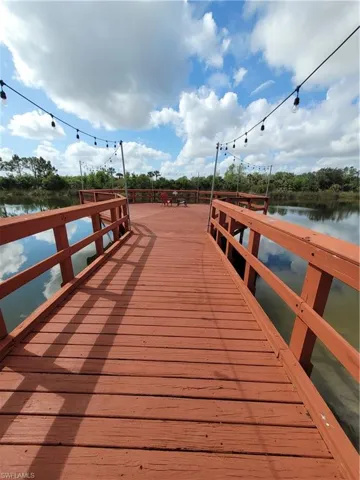 Dock featuring a water view