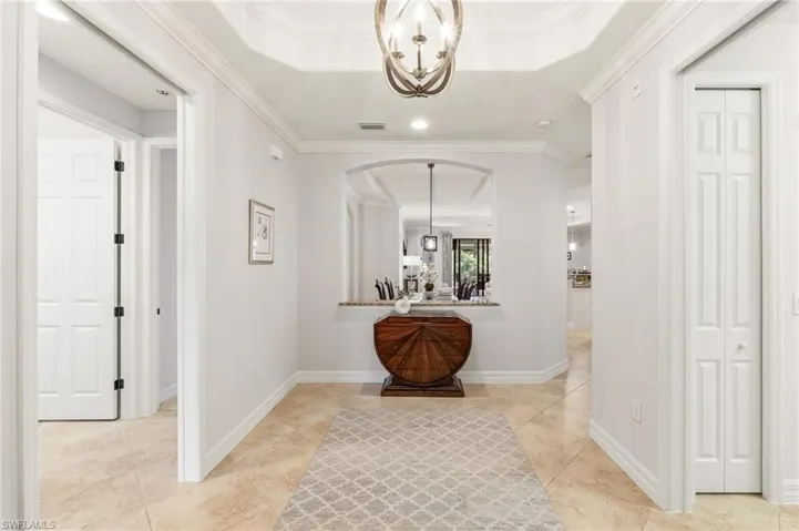 Entrance with view to open living area