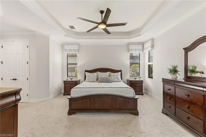 Primary bedroom with king size bed so spacious