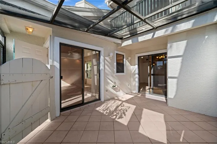 Extra room for an outdoor space that includes a small storage