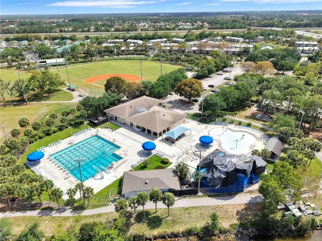 Aerial View of Community Park Nearby