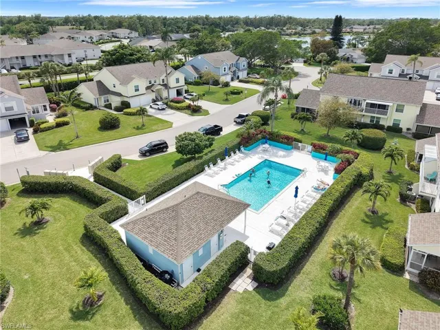 Community Pool and Lounging Area