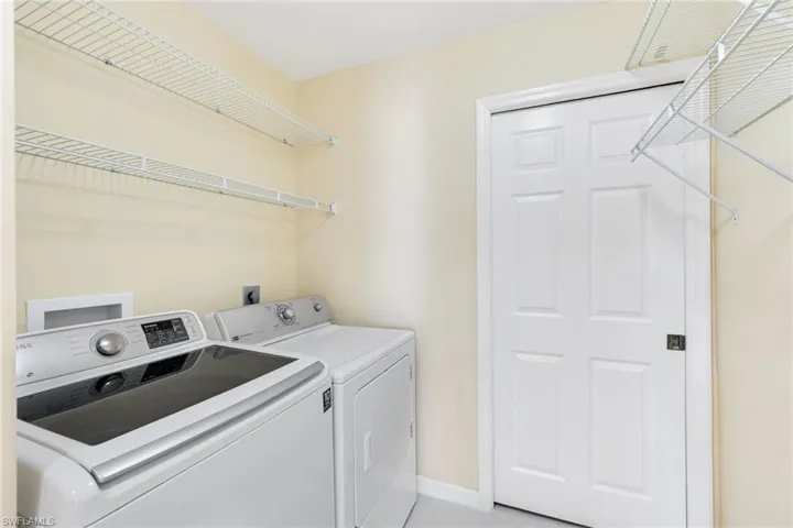In-residence laundry and a whole-house water filtration system