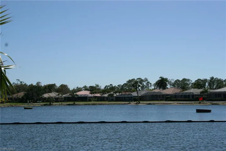 Water view featuring fence