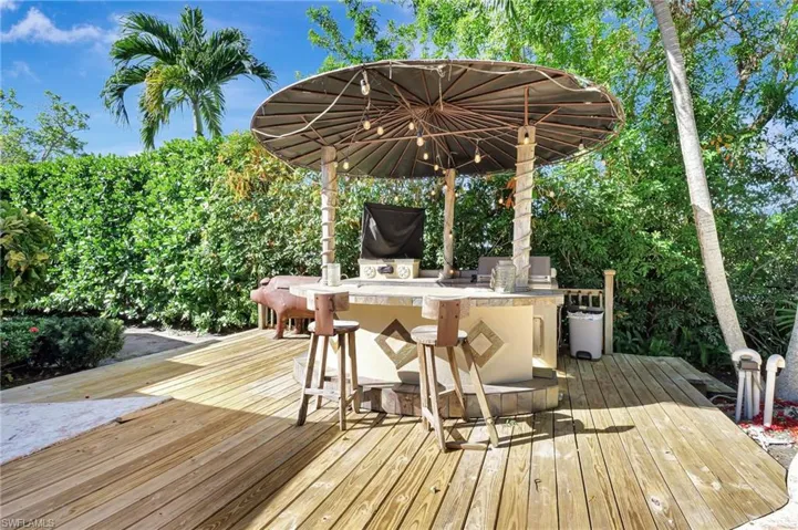 View of deck