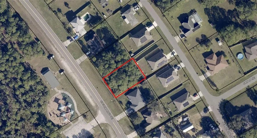 Aerial Map. Depicting the property boundary and surrounding parcels