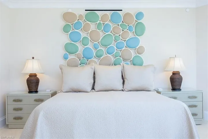 Bedroom with crown molding