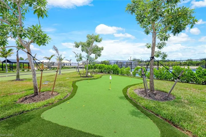 Surrounding community featuring a lawn and fence