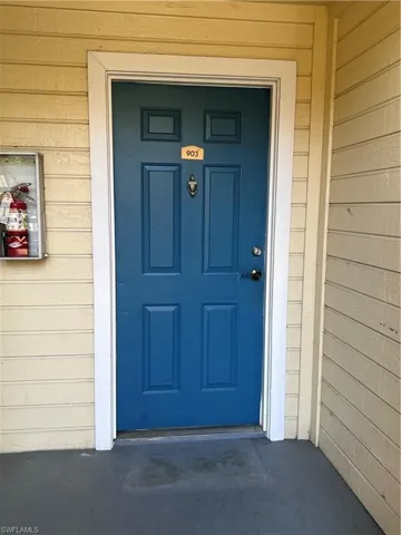 View of exterior entry