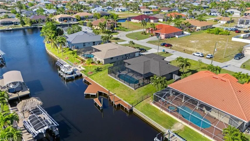 View of Back of Home on Gulf Access Canal