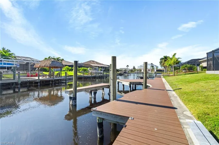 View of Composite Dock with Boat Slip