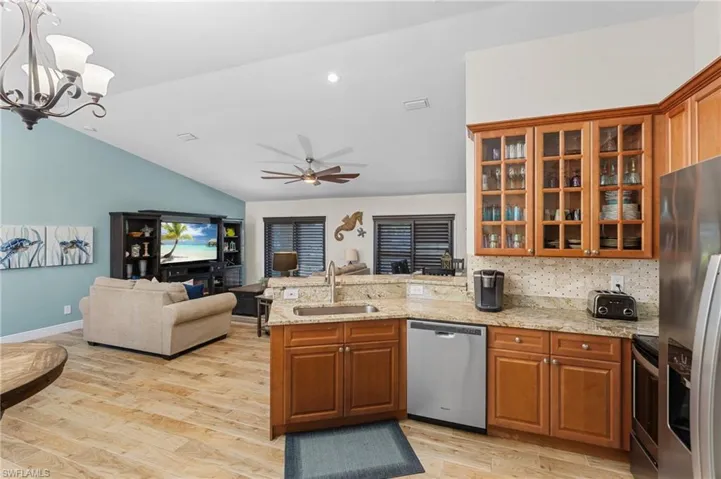 Kitchen with a View to the Living Area