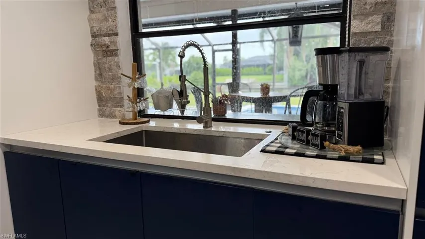 Kitchen with a sink