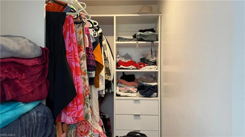 View of spacious closet