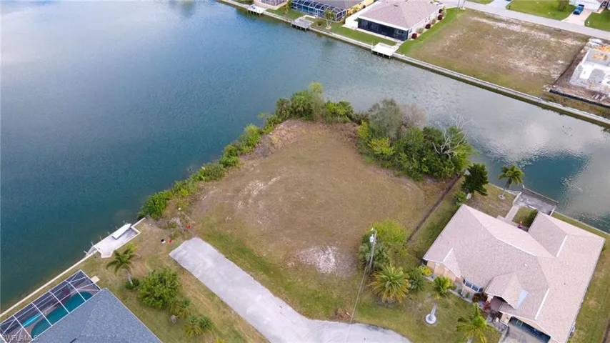 Bird's eye view of a large body of water