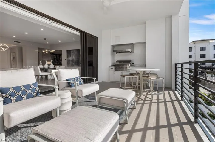 Overlooking interior amenities