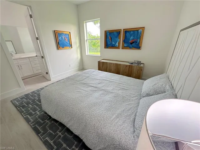 Bedroom with connected bathroom