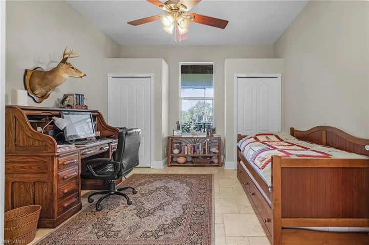Guest Bedroom with flex office space