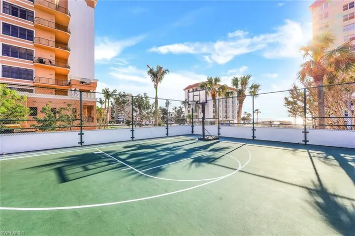 View of basketball court