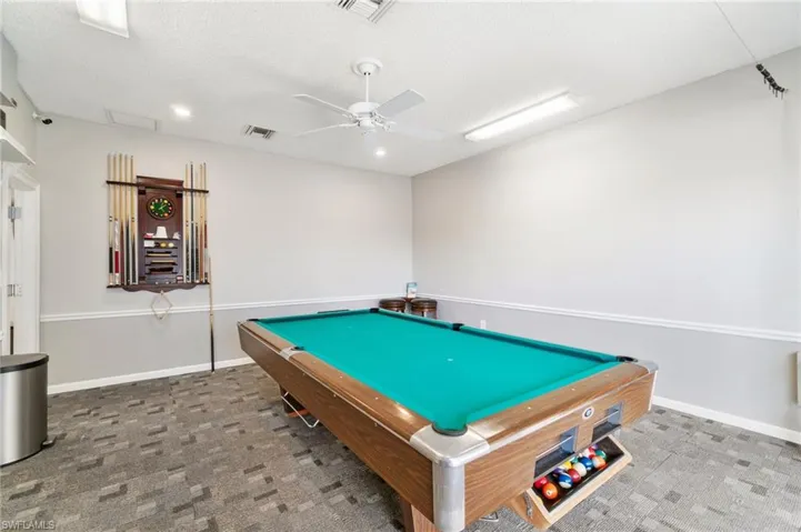 Billiards room within community room.