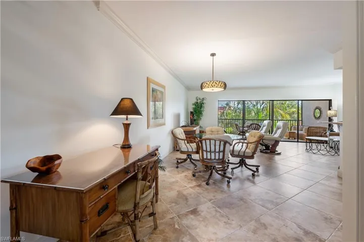 Great room with dining area