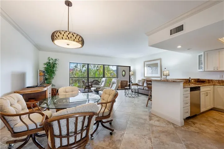 Great room overlooking canal