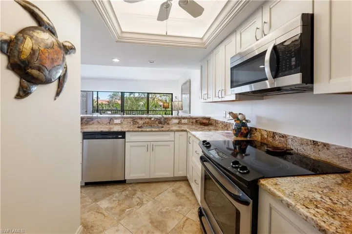 kitchen, looking out to lanai
