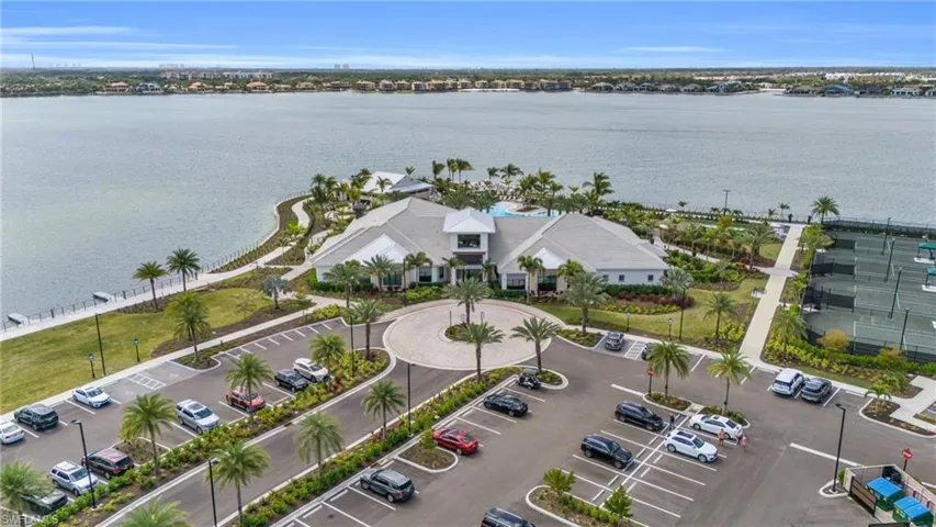 Bird's eye view of a large body of water