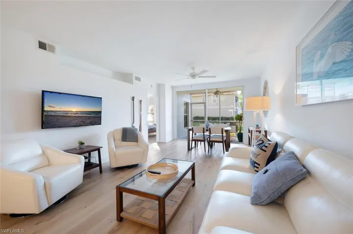 Living room featuring contemporary furnishings
