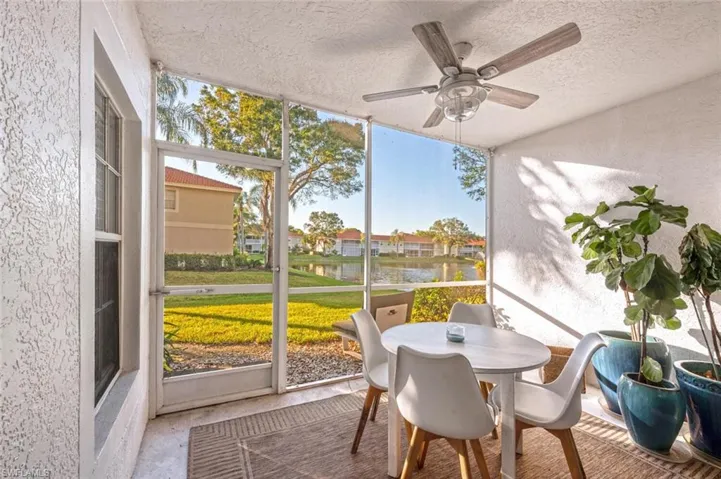 Screened Lanai with private water view