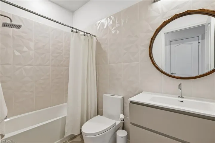 completely remodeled with tile walls