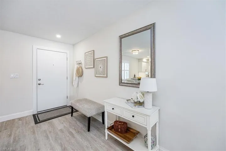 Dedicated foyer is a convenient drop zone for when you return from the beach!