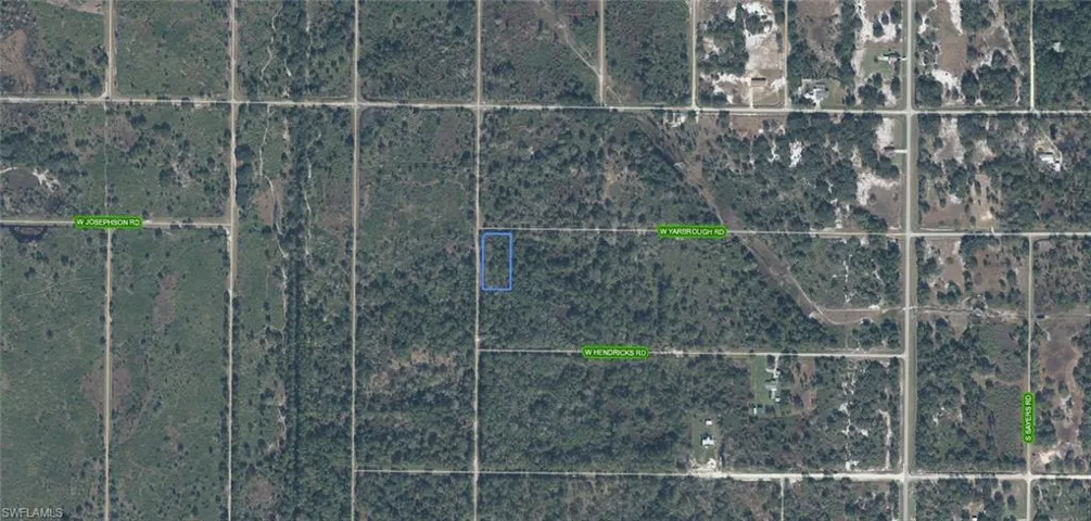Aerial Map. Displaying the property's boundaries and surrounding parcels