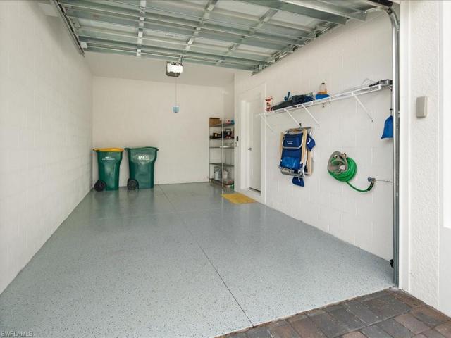 Garage with sealed floor