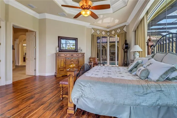 Master bedroom view to hall