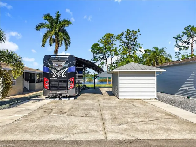 Front view on property