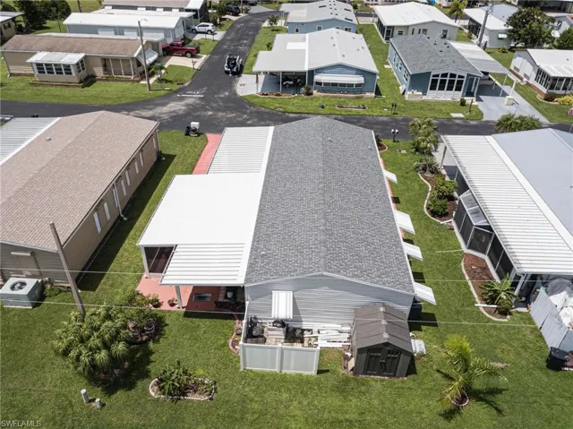 Drone / aerial view with a residential view