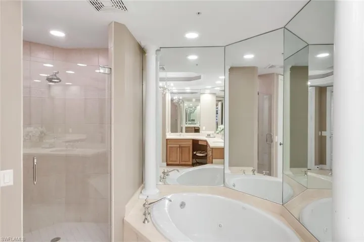 Separate Jetted Tub & Shower